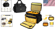 Load image into Gallery viewer, Padded DJ Equipment Bag with Trolley Strap &amp; Bright Interior for Easy Access