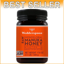 Load image into Gallery viewer, Authentic KFactor 16 New Zealand Manuka Honey - Raw &amp; Non-GMO, 17.6 Oz