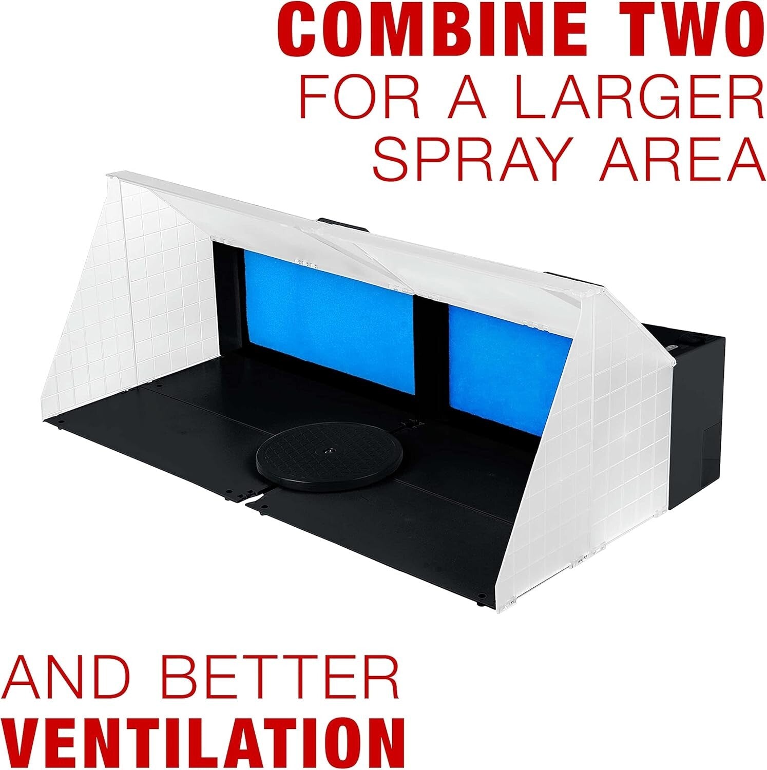 High-Performance Portable Spray Booth with Bright LED Lights & Turntable Access