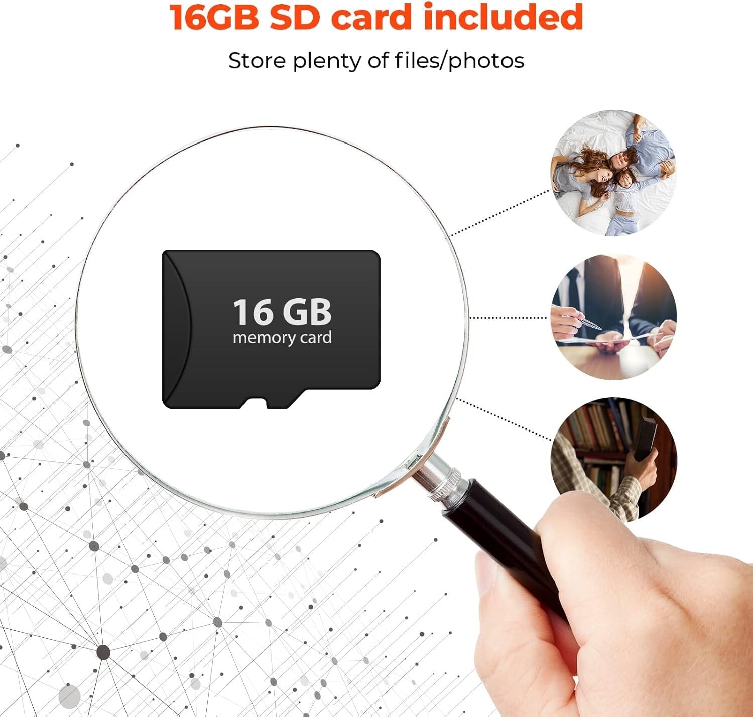 Lightweight Handheld Scanner for Photos & Documents at 1050 DPI Resolution