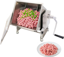 Load image into Gallery viewer, Hakka 30lb Manual Meat Mixer - Stainless Steel Tilt Tank for Effortless Mixing