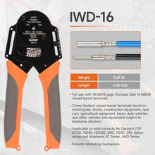 Load image into Gallery viewer, 4 Way Indent Hand-Powered Crimper with Adjustable Force &amp; Waterproof Connectors