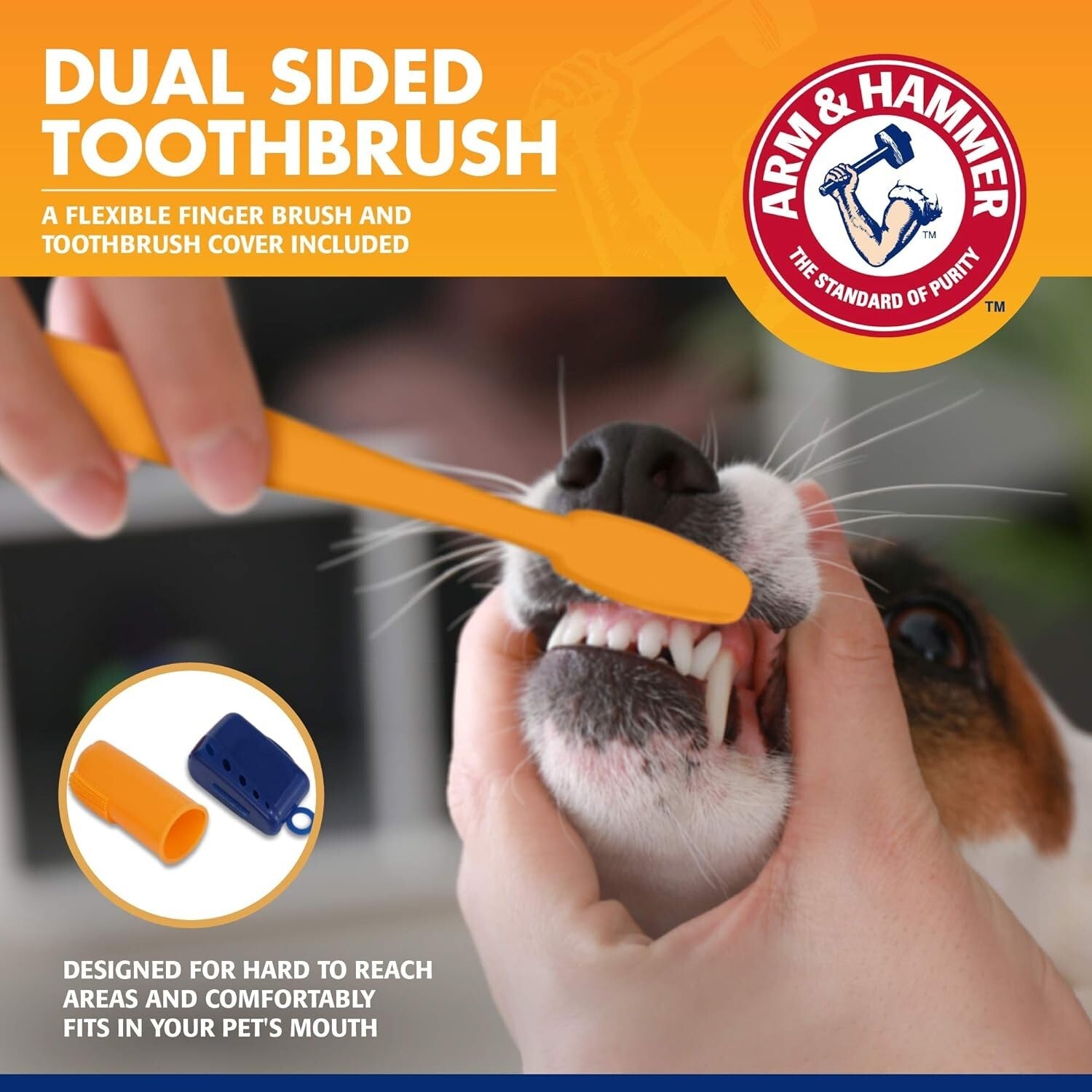 Premium Dog Dental Kit with Enzymatic Toothpaste & Safe Fingerbrush - 48 Count