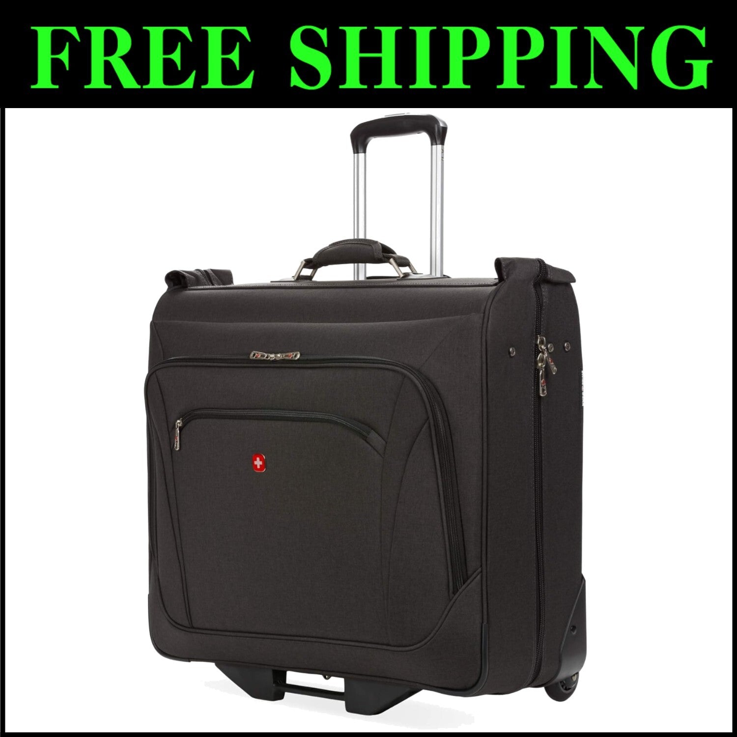 Durable Four-Compartment Wheeled Garment Bag for Men & Women - Organized Travel