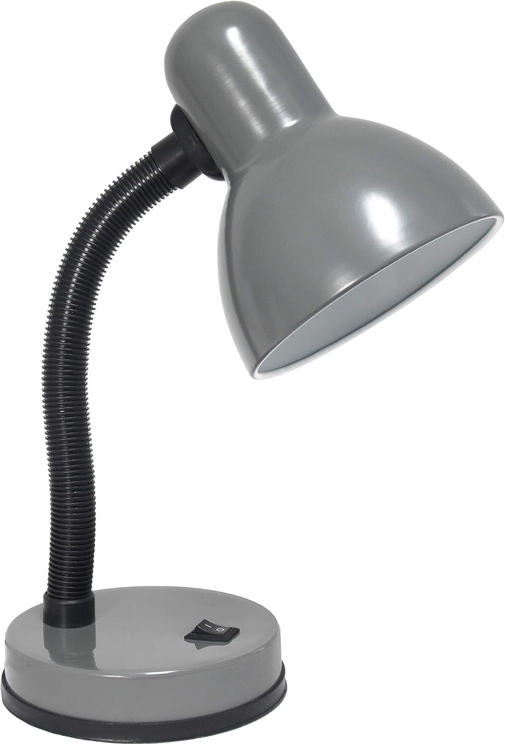 Modern Gray Desk Lamp Set of 12 with Adjustable Height & LED Convenience