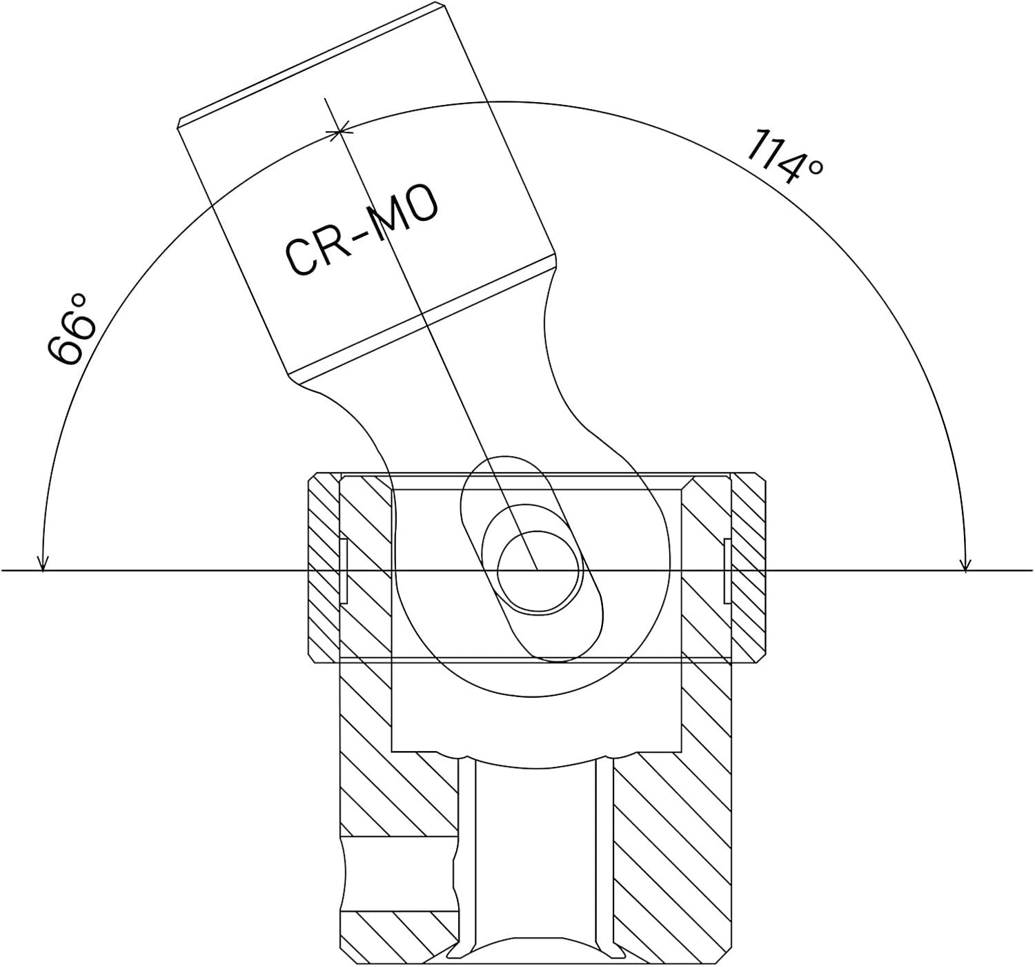 CR-MO Chrome Molybdenum 12-PC 1/4" Drive Impact Socket Set with Wobble Feature