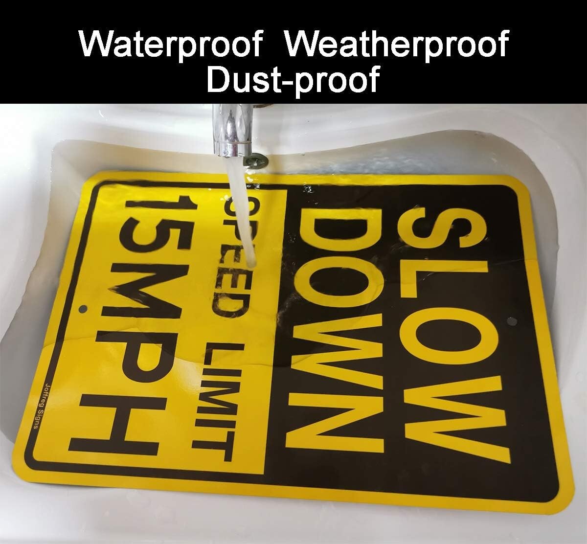 Durable 17x12 Reflective Speed Limit Signs, Weather-Resistant Aluminum 4 Pack