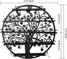 Load image into Gallery viewer, Elegant Wall-Mounted Nail Polish Organizer - 5-Shelf Acrylic Rack in Black