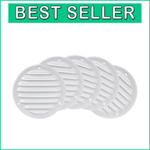 Load image into Gallery viewer, 4" Metal Air Vent Grilles - Durable White Covers - Pack of 5 for Easy Mounting