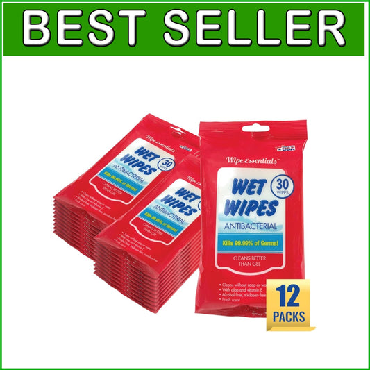 360 Eco-Friendly Hand Sanitizing Wipes with Vitamin E - Moisturizing Protection