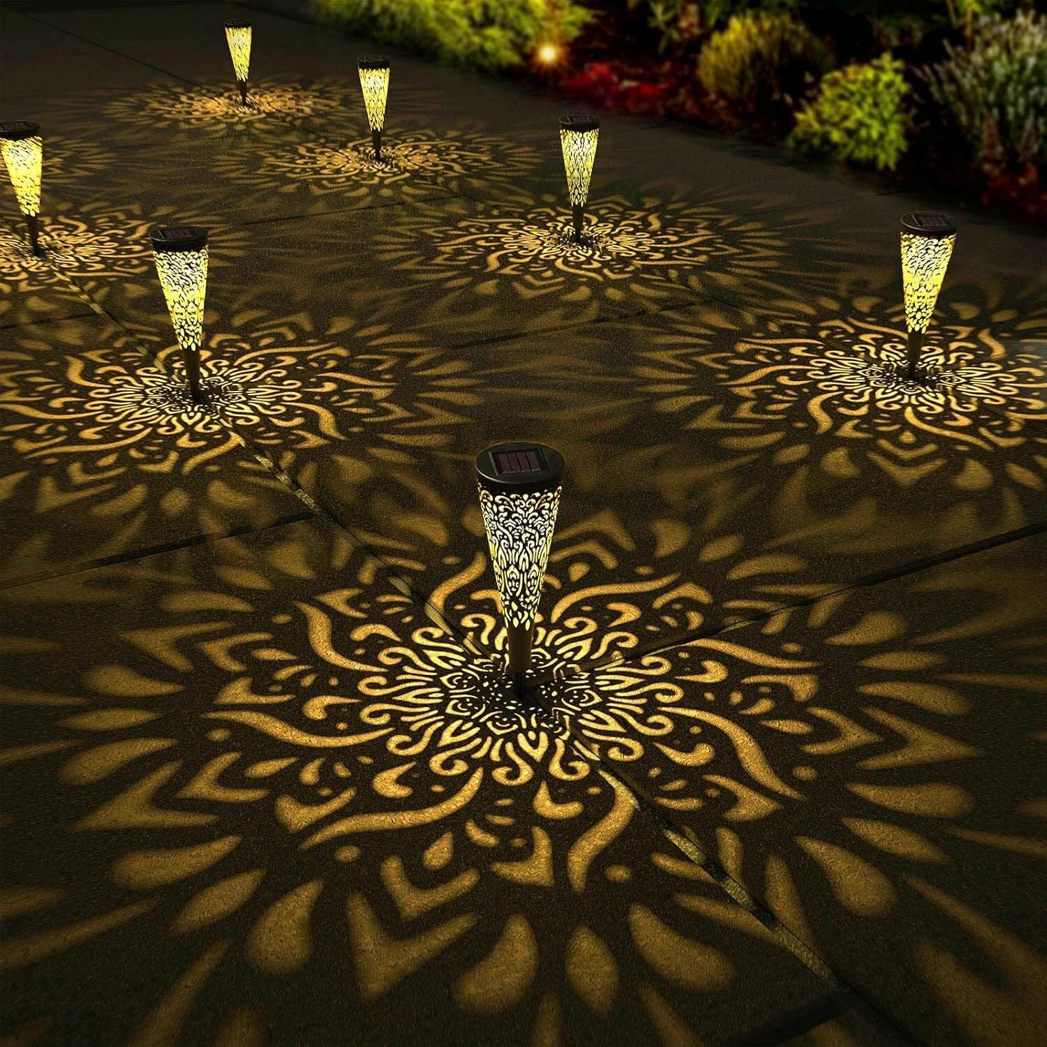 Decorative Solar Garden Lights - 6 Waterproof LED Fixtures for Pathway Benefits
