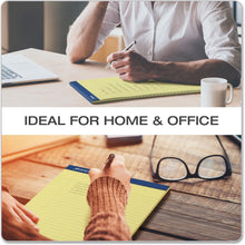 Load image into Gallery viewer, Pack of 24 Perforated Canary Writing Pads, 50 Sheets - Legal Ruled, 8.5x11.75