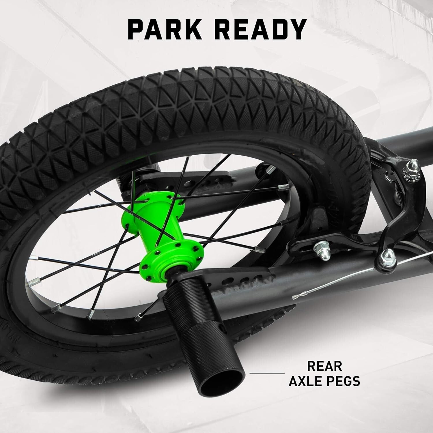 Youth Kick Scooter with 12-Inch Tires & Rear Axle Pegs - Fun Outdoor Ride
