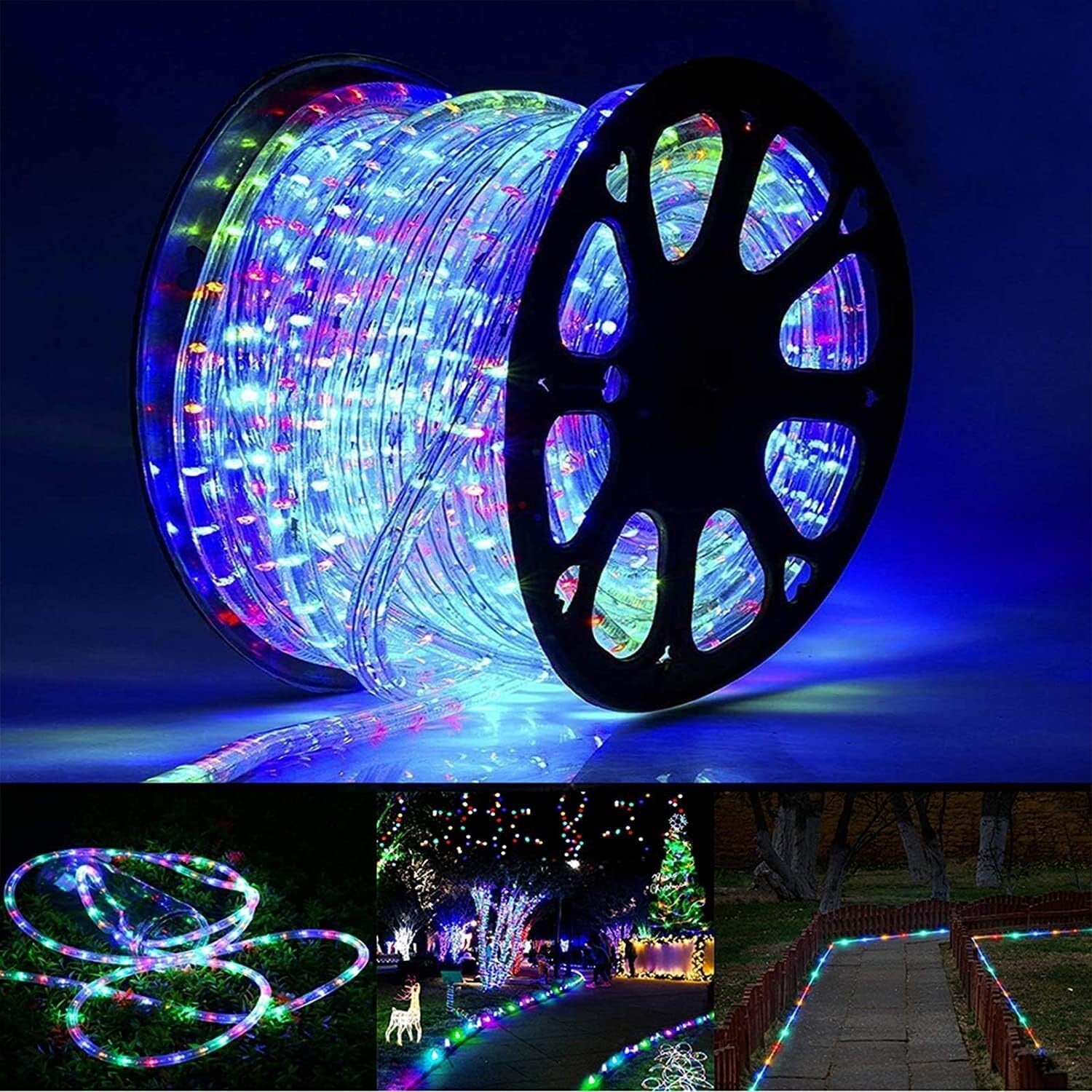 720 LED Flexible Tube Lights - Timed, Waterproof Rope Lights for Outdoor Fun