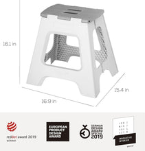 Load image into Gallery viewer, Safe &amp; Stylish Compact Step Stool - Lightweight, Non-Slip, 330 lbs Capacity