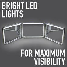 Load image into Gallery viewer, LED Lighted 3-Way Mirror with Free App - Your Ultimate Self-Cut Companion