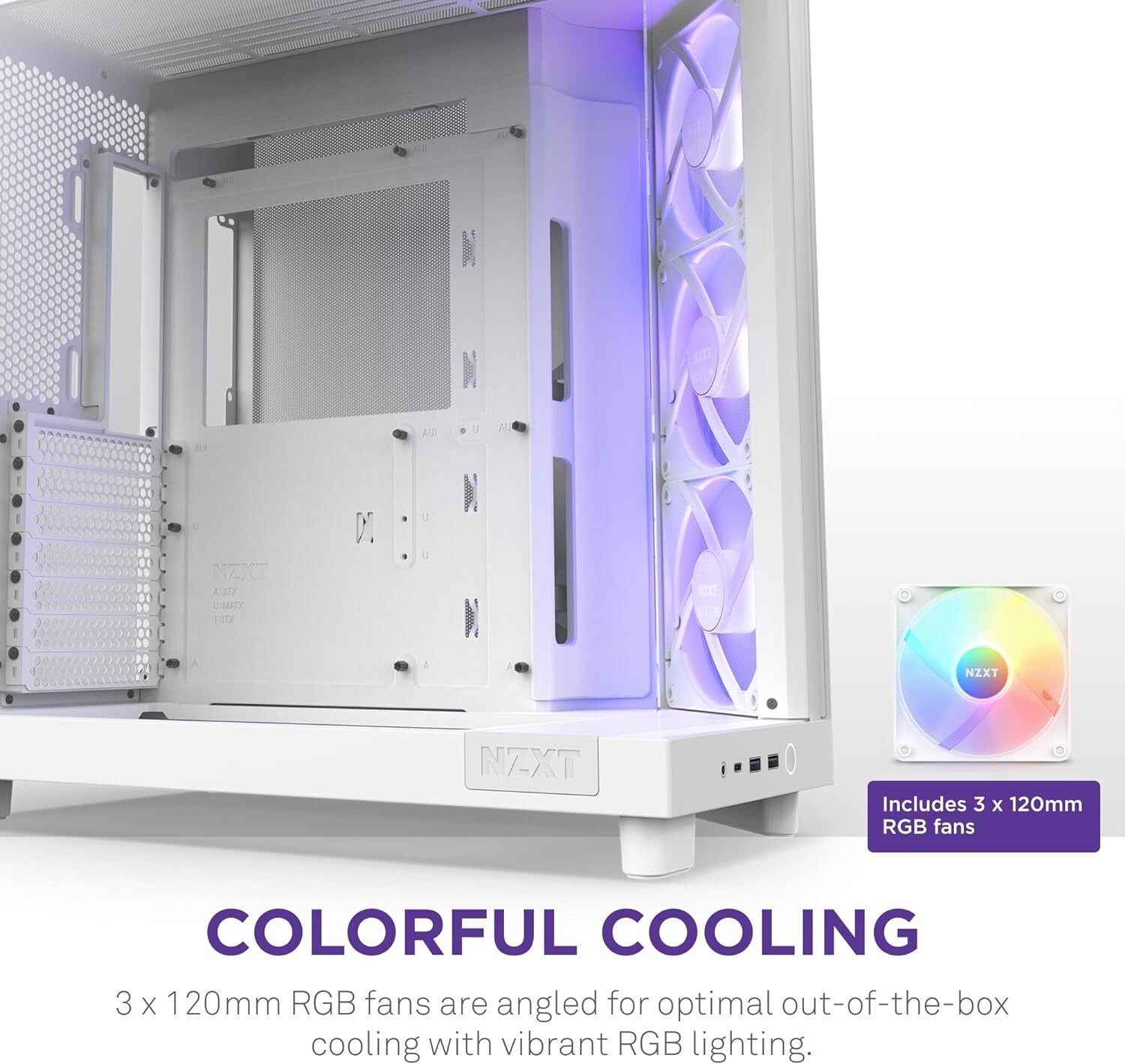 Compact H6 Flow RGB Airflow Case with Dual-Chamber Design & Cable Management