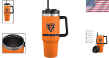 Load image into Gallery viewer, Leakproof 40oz Chicago Bears Tumbler with Side Handle - Insulated Mug
