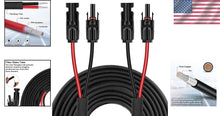 Load image into Gallery viewer, Versatile 10AWG Solar Extension Cable - 50FT with Male and Female Connectors