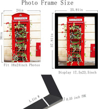 Load image into Gallery viewer, 24x36 Black Wall Mount Picture Frames - 6pcs Set for Vertical and Horizontal Use
