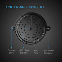 Load image into Gallery viewer, Heavy-Duty Elevated Plant Saucers - 4-Pack Auto-Watering &amp; Drip Tray Set