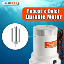 Load image into Gallery viewer, Safe 1500 GPH Marine Pump - Quiet 12V Design with Snap-Off Strainer for Easy Use