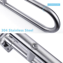Load image into Gallery viewer, Ergonomic 23.6” Toilet Grab Bar with 300 lbs Capacity - Space-Saving Design