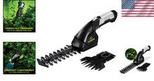 Load image into Gallery viewer, 2.5 lbs Cordless 7.2V Grass Shears &amp; Hedge Trimmer - Perfect for Small Gardens