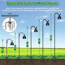 Load image into Gallery viewer, Heavy Duty 7 Prong Adjustable Garden Poles for Bird Feeders &amp; Baskets - 2 Pack