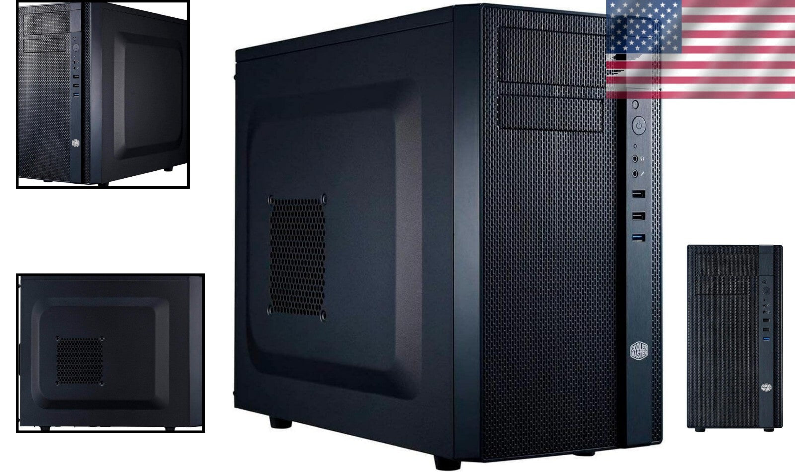 Edgy Mini Tower Computer Case with Excellent Airflow & Cooling Support - N200