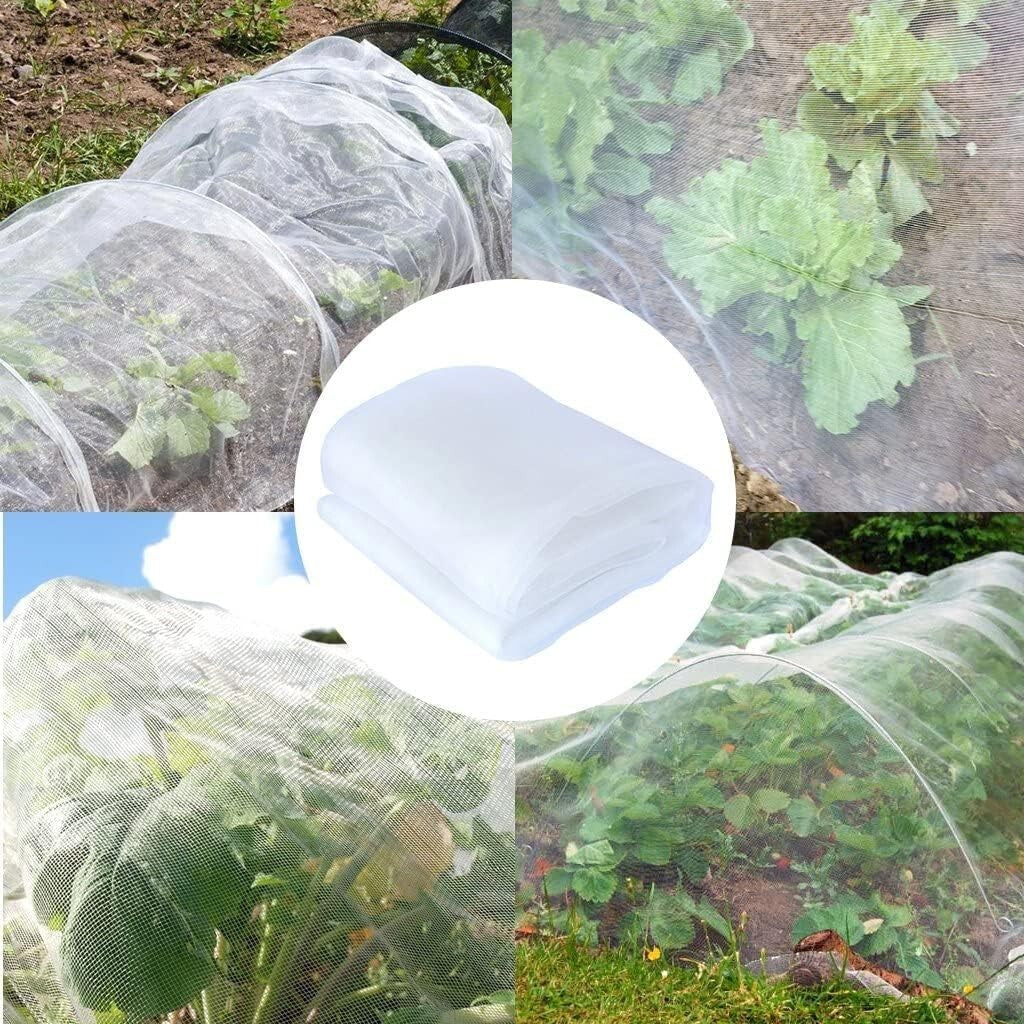Breathable HDPE Bird Netting for Vegetables & Fruits 6.5'x50' - Flexible Design