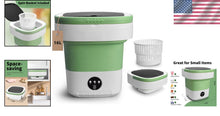 Load image into Gallery viewer, Foldable 3 Mode Mini Washer with Spin Basket – Perfect for Travel &amp; Apartments