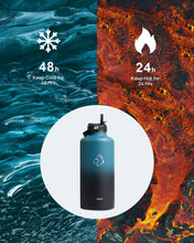 Load image into Gallery viewer, Lightweight 87oz Double Vacuum Water Bottle for Active Adults - Indigo Crush