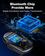 Load image into Gallery viewer, Upgraded Bluetooth FM Transmitter with Intelligent Charging &amp; Flexible Gooseneck