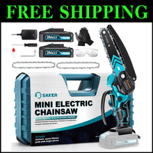 Load image into Gallery viewer, Rechargeable 6-Inch Mini Chainsaw with Dual Batteries - Ideal Father's Day Gift