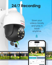Load image into Gallery viewer, IP66 Waterproof 2-Pack Security Cameras with 3MP Resolution &amp; Full Night Vision
