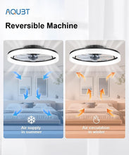 Load image into Gallery viewer, Quiet 20-Inch Ceiling Fan with Remote Control &amp; LED Light for Modern Spaces