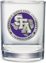 Load image into Gallery viewer, Stephen F. Austin University 14 oz Pewter Old Fashion Rocks Glass - Unique Gift