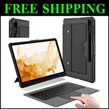 Load image into Gallery viewer, Detachable Folio Keyboard Case for Galaxy Tab S8+/S7+ with Multi-Touch Trackpad