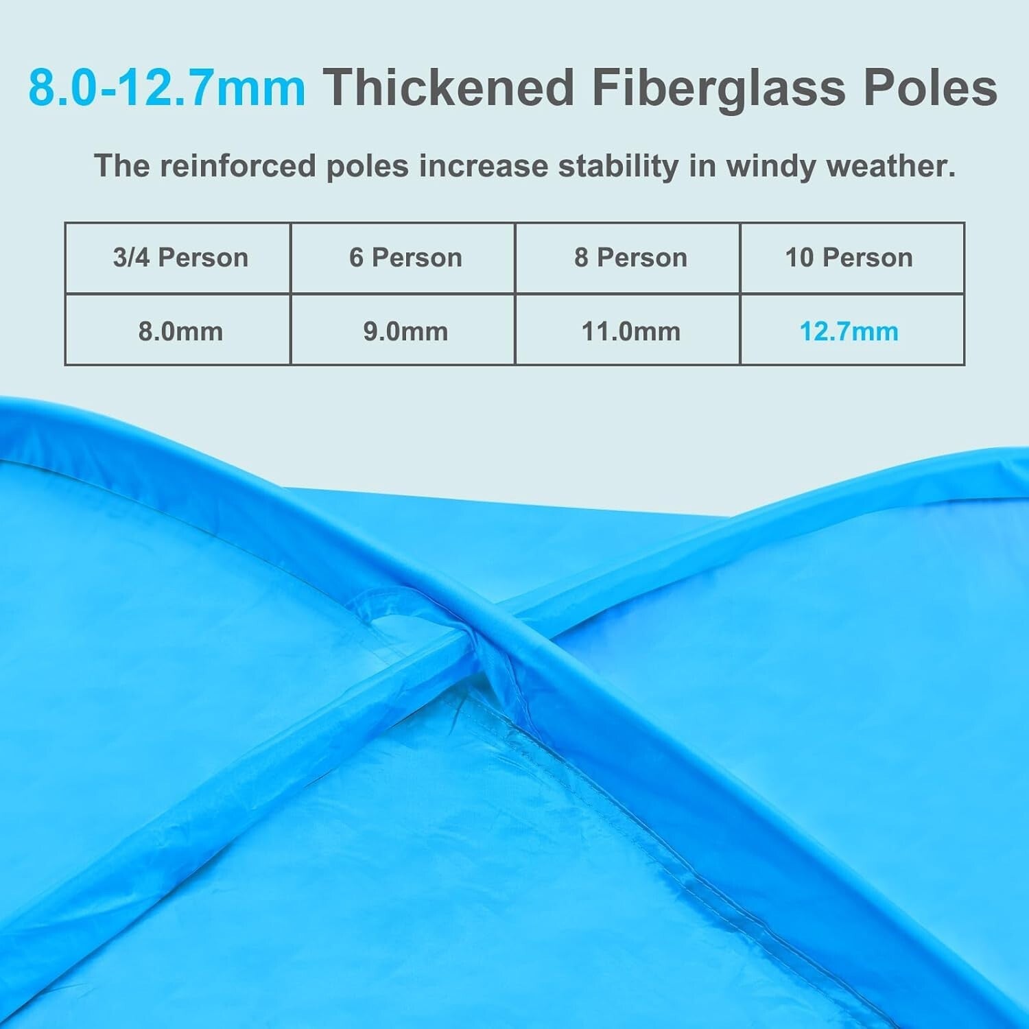 10-Person Portable Beach Tent with UV Protection & Easy Setup - Family Essential