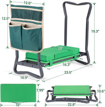 Load image into Gallery viewer, Heavy-Duty Foldable Garden Seat with Knee Pad and Tool Bag - Perfect Gift