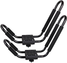 Load image into Gallery viewer, Space-Saving Dual Kayak Roof Racks with Straps - Compatible with SUVs &amp; Trucks