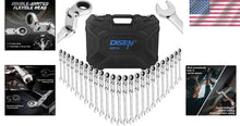 Load image into Gallery viewer, Versatile Chrome Vanadium Ratcheting Wrench Set - 25 PCS with Double Joints