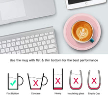 Load image into Gallery viewer, Stylish Coffee Warmer Set: Gravity-Induction Mug with Safety Features - Pink