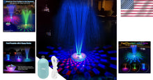 Load image into Gallery viewer, Elegant Floating Pool Fountain - Battery Powered with Light Show &amp; Spray Modes