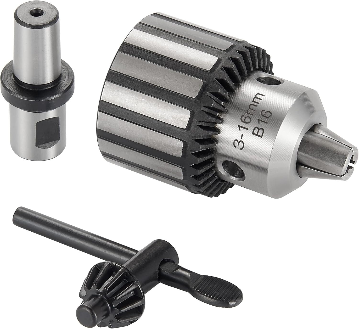 1/2" Heavy Duty Keyed Drill Chuck with 3/4" Weldon Shank for Precision Drilling