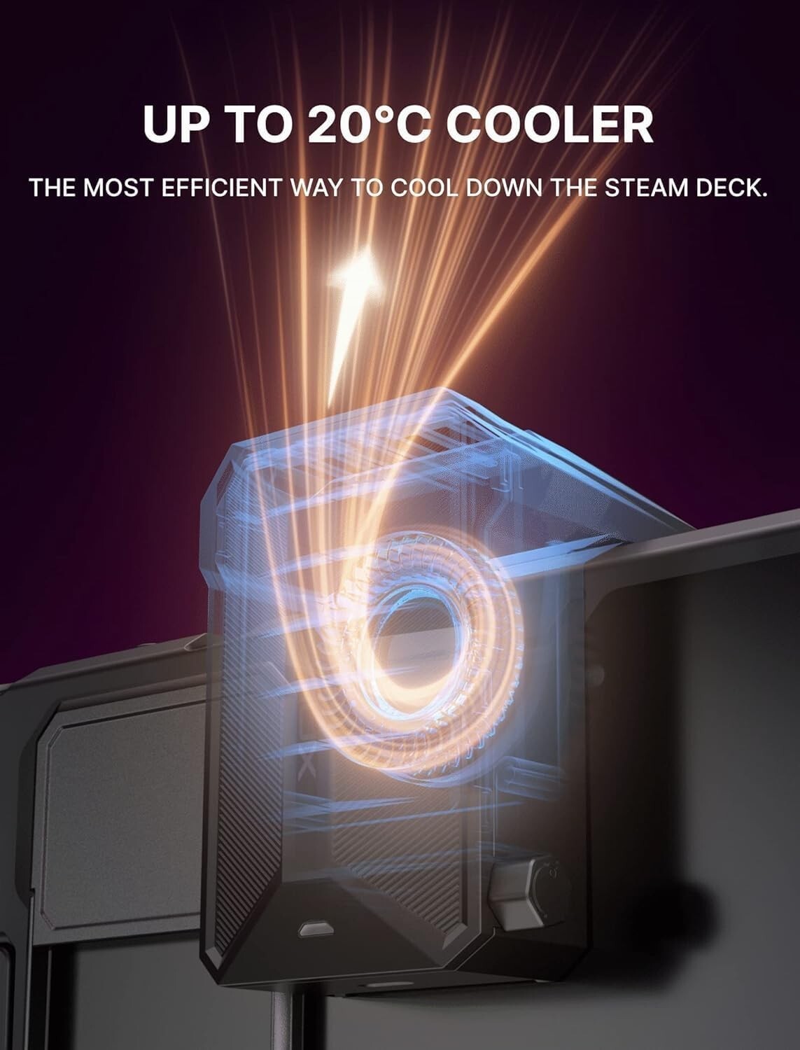 Customizable Steam Deck Protective Case with Cooling Fan & Lightweight Design