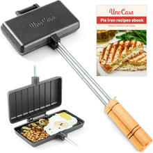 Load image into Gallery viewer, Adjustable Handle Cast Iron Pie Maker - Ideal for Campfire Cooking Adventures
