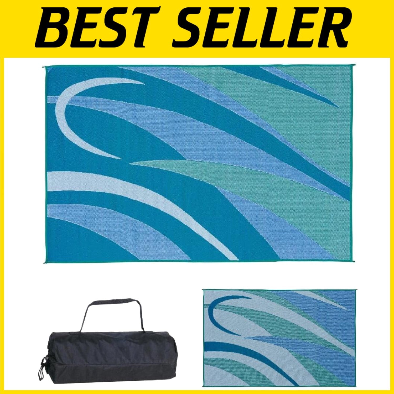 Soft & Lightweight 8x12 RV Patio Mat with UV Protection - Perfect for Outdoors