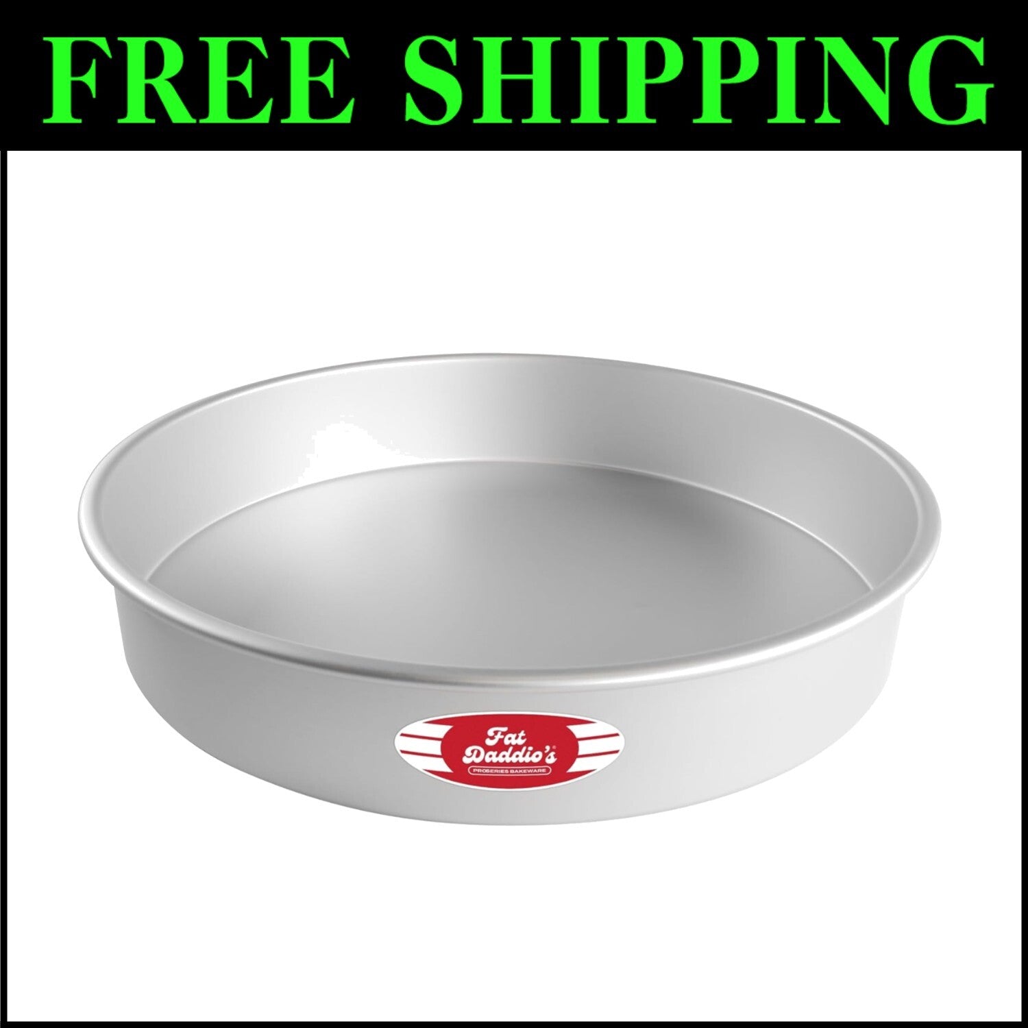 Anodized Aluminum Round Cake Pan, 16 x 3 Inches - Perfect for Layered Cakes